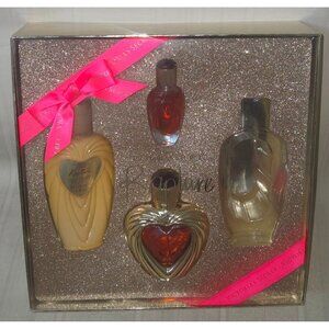 Victoria Secret RAPTURE Perfume HEART SHAPED BOTTLE Lotion & Travel Size Perfume